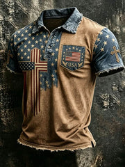 Men's 250Th Anniversary National Faith Print Shirt