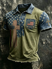 Men's 250Th Anniversary National Faith Print Shirt