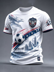 Men's USA Football Printed T-shirt