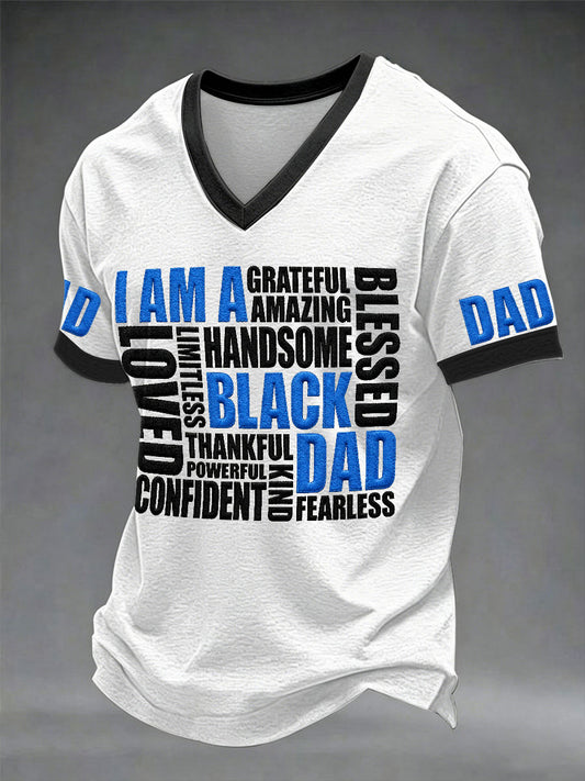Men's βI Am A Black Dadβ Father's Day Fun Casual T-shirt