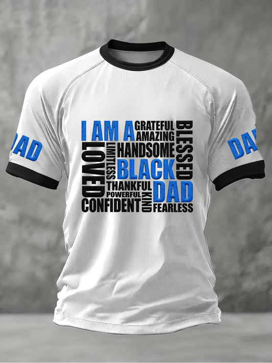 Men's βI Am A Black Dadβ Father's Day Fun Casual T-shirt