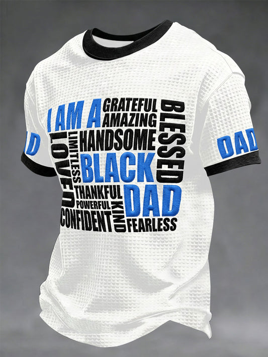 Men's βI Am A Black Dadβ Father's Day Fun Casual T-shirt