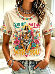 Women's 'fear not for I am with you' T-shirts