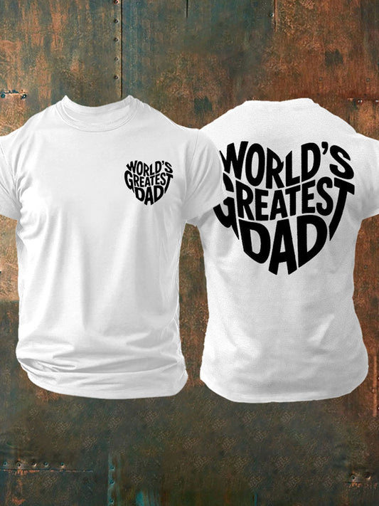Men's"Worldβs Greatest Dadβ Father's Day Fun Casual Unisex T-shirt