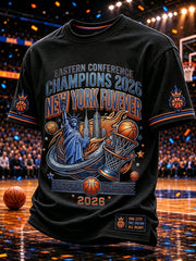 Men's Classic Basketball Fan Graphic Short Sleeve T-shirt