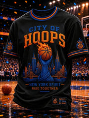 Men's Classic Basketball Fan Graphic Short Sleeve T-shirt