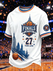 Men's Gift For Basketball Fans Print Casual Tee