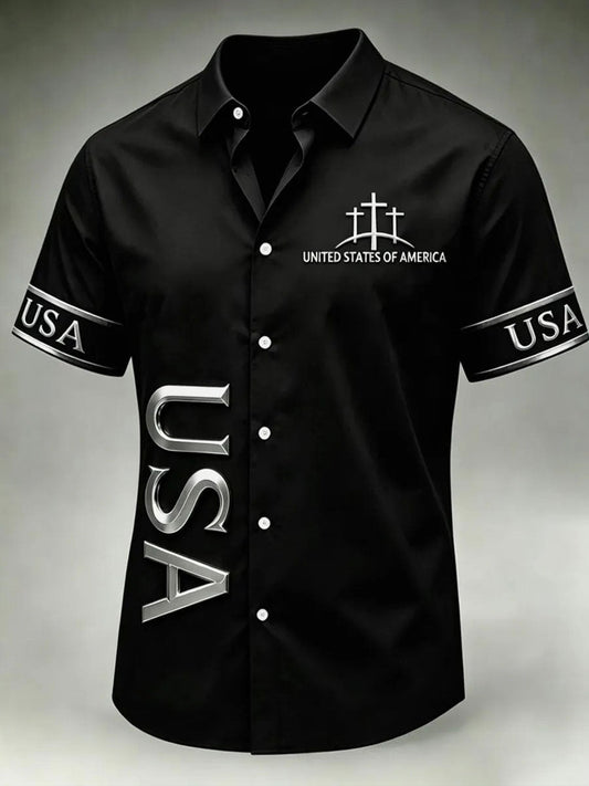 Men's Faith Print Casual Shirt