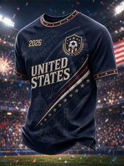 Men's Gift For Soccer Fans Print Casual Tee