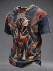 Men's British Style Printed T-shirt