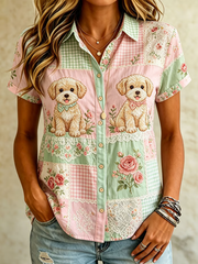 Women's Cute Dog Print shirts