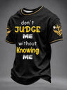 Men's “Don't Judge Me Without Knowing Me”Faith Casual Unisex T-shirt