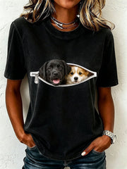 Women's Lovely Labrador and Corgi T-Shirt