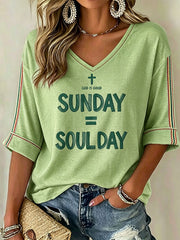 Women's Christian V-neck T-shirts