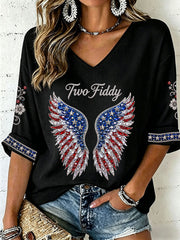 Women's Two Fiddy Waffle Top