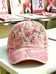 Breast Cancer Awareness Printed Casual Unisex Cap