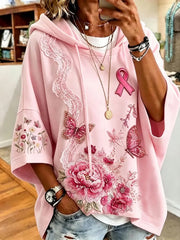 Women's Breast Cancer Awareness Print Top