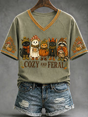 Women's Autumn Animal Series Casual T-shirt