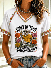 Women's Funny Christian I Was Dilly Dallying Short Sleeve T-shirt