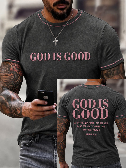 Men's Christian God Is Good Short Sleeve T-shirt