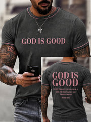 Men's Christian God Is Good Short Sleeve T-shirt