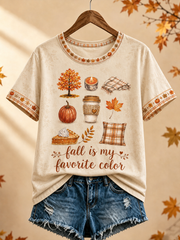Women's Fall Is My Favorite Color short-sleeved T-shirt