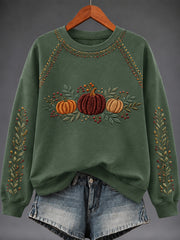 Women's Autumn Art Print Sweatshirt