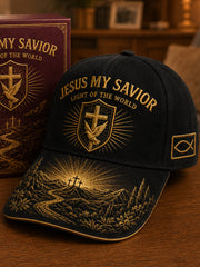 Unisex Christian Jesus Is My Savior Cross Print Hat