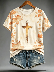 Women's cross short-sleeved T-shirt