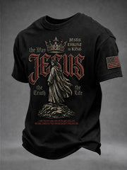 Men's Christian JESUS Short Sleeve T-shirt