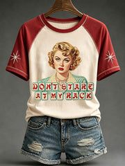 Women's Retro Casual Mahjong T-Shirts