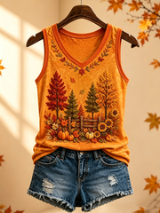 Women's Fall Printed Vests