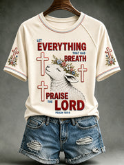 Women's Christian Praise The Lord Short Sleeve T-shirt