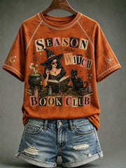 Women's Season Of The Book Club Printed T-shirt