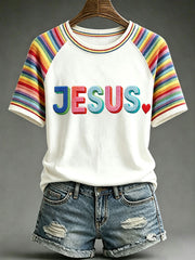 Women's Rainbow Jesus T-Shirts