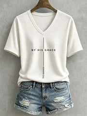 Women's By His Grace Waffle Top