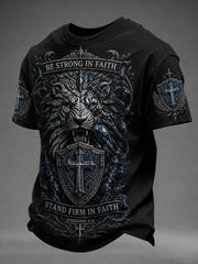 Men's Christian Be Strong In Faith Short Sleeve T-Shirt