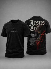 Men's Jesus Printed Casual T-shirt