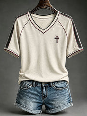 Women's Christian Art Cross T-Shirt