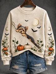 Women's Dog Halloween Regular Sweatshirt