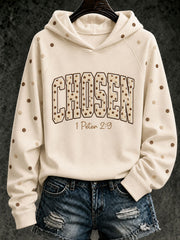 Women’s CHOSEN Printed Casual Hoodie