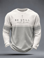 Men's Be Still And Know Waffle Top