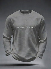 Men's Jesus Is King Waffle Top