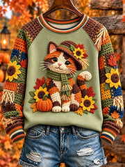 Women's Autumn Cat Sweatshirts