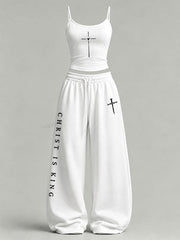 Women's Christ Is King Printed Casual Set