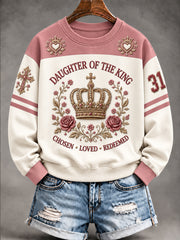 Women's Christian Daughter of the King "Chosen Loved Redeemed" Sweatshirt