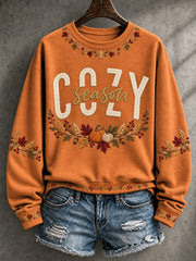 Women's Cozy Season Printed Sweatshirt