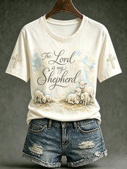 Women's Faith-Themed Pattern Printed Causal short-sleeved T-shirt