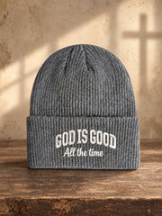 Unisex Christian God Is Good Print Beanie