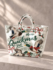Women's "Merry Quackmas Y'all" Tote Bag